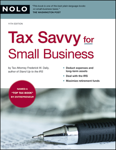 Cover image for Tax Savvy for Small Business